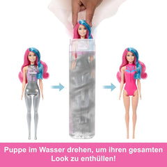 Barbie Color Reveal Fashion Doll and Accessories with 6 Surprises, Disco Star Series with Metallic Glitter and Color Changing Top (Styles May Vary), JCP01 Naty Shop Dolls