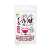 DIET-FOOD Keto Granola Mit Himbeere Low Carb Und Fettarm Glutenfreies Granola Frühstücksmüsli Non-Gmo Snack Ohne Zuckerzusatz 200G 1Er Pack Cereale Naty Shop 200 G (1Er Pack) Bio Keto Granola Raspberry