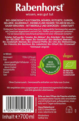 RABENHORST (6 x 700 ml) - High-quality vegetable juice from various vegetables with an intense spicy flavor Non-alcoholic drinks Naty Shop