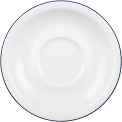 Serviciu de cafea Seltmann Weiden cu 18 piese | Serie compactă, margine albastră | Setul include 6 farfurii pentru micul dejun, 6 cești de cafea și 6 farfurioare, albastre