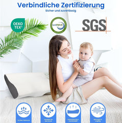 PHYSEN pernă ortopedică pernă pentru gât, pernă de susținere a gâtului, pernă din spumă de memorie, pernă ergonomică pentru dureri de gât pernă de dormit pernă anti-sforăit pentru părți, spate și abdomen (62 * 34 * 11 6.5CM) Perne ortopedice cervicale Naty Shop