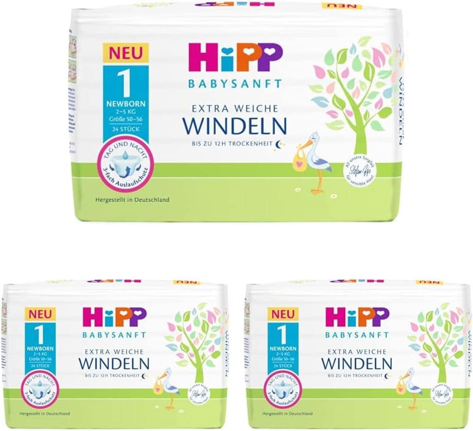 Newborn diapers (pack of 3) Mother and Child Naty Shop