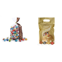 Chocolate mix LINDOR | 1371 g | Approx. 109 balls: Classic mix for milk chocolate balls and LINDOR | Approx. 80 chocolate balls (milk, white, dark 60%, hazelnut) | Bulk package, 1 kg