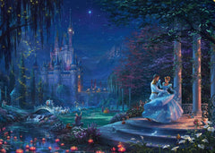 Schmidt Spiele 58043 Thomas Kinkade, Disney, Cinderella dancing in the starlight, jigsaw puzzle 1000 pieces, colorful Puzzle Naty Shop