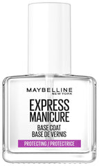 Maybelline New York Nail Polish, Transparent Base, Super Stay Strength & Protecting Base Coat, 12 ml