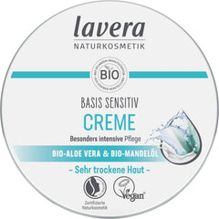 Lavera Basis Sensitiv, intensive care for dry skin with Aloe Vera and almond oil, 150 ml Naty Shop Default Title