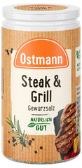 Ostmann Gewürze – Steak & Grill Gewürzsalz, leckeres Gewürzláz zum Grillen & Anbraten von würzigen Steaks, ideal auch für Grillgerichte ohne Fleisch, 60 g