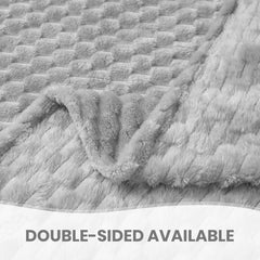 Good Nite Comfort Blanket Fluffy Blanket 150 X 200 cm Soft Microfiber Bedspread Sofa Blanket Comfort Blanket Warm Fleece Blanket for Sofa and Bed Bedroom Office Gray Good Nite Beds and Blankets