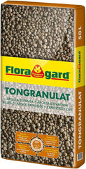 Floragard expanded clay granules 50 L - natural drainage material and hydroponic substrate for pots, tubs, houseplants and planters - prevents water accumulation, ensures good aeration