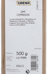 Zimt gemahlen 500 g Zimt-Gewürz Zimtpulver, Gewürz für Zimtschnecken und Kuchen, Weihnachtsgewürz, Menge: 1 Stück