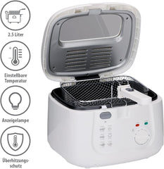 Alpina Deep Fat Fryer 2.5L DF-165, 1800W - Adjustable temperature up to 190°C Appliances Naty Shop