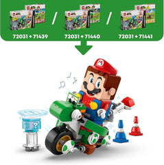 LEGO Super Mario: Mario Kart - Yoshi Bike, set de aventuri Nintendo de colecționat, cadou pentru copii, băieți, fete și gameri de la 7 ani, set de colecție cu figura Yoshi 72031 Seturi de constructie Besuche den LEGO-Store
