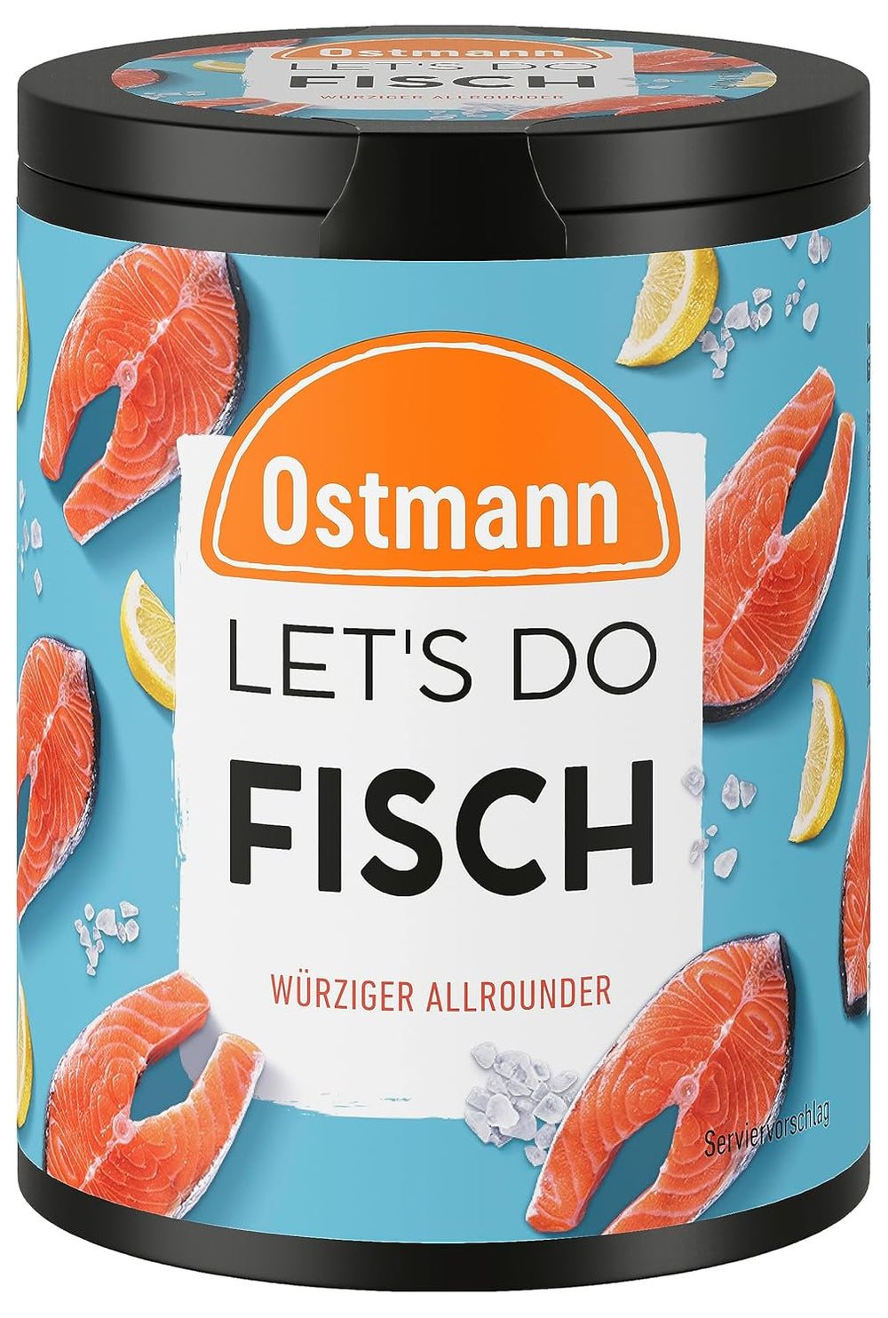 Ostmann Gewürze - Let's Do Fisch Allrounder | Gewürzsalz für Bratfisch, Flammlachs und Meeresfrüchte | Würziger Allrounder with Mustard, Lemon and Dill | 85 g in Metalldose recyclebar