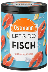 Ostmann Gewürze - Let's Do Fisch Allrounder | Gewürzsalz für Bratfisch, Flammlachs und Meeresfrüchte | Würziger Allrounder with Mustard, Lemon and Dill | 85 g in Metalldose recyclebar