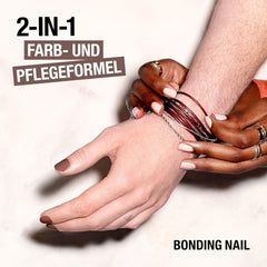 MANHATTAN Wonder'Bond Color & Care nail polish, vegan and cruelty-free, modular formula with vegan biotin and keratin, easy to apply, shade 003 Slip Dress, 12 ml