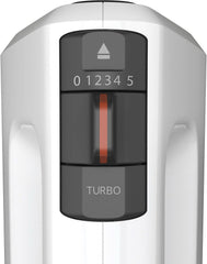 Krups GN4001 3 Mix 4000 Handmixer | 450 Watt | Robustes Design | Variabler Geschwindigkeitsregler | Turbo- Und Auswurf-Funktion | Inkl. 2 Rührbesen Und 2 Knethaken | Weiß/Grau Bucatarie Naty Shop