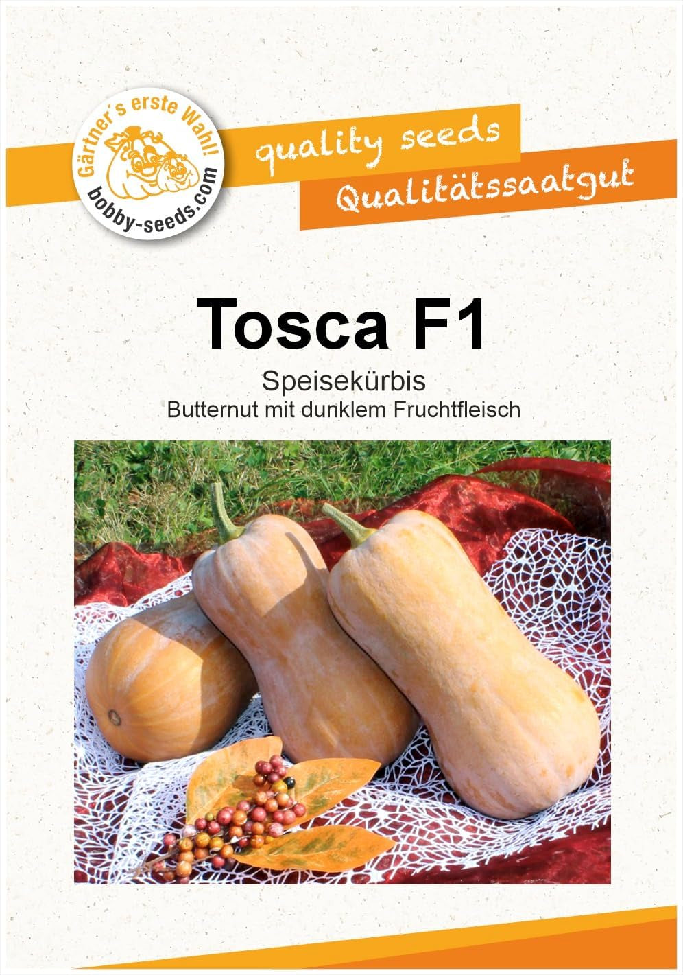 Tosca F1 KĂŒrbissamen Von Bobby-Seeds, Portion
