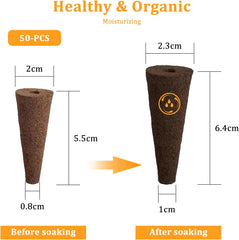 50 Hydroponic Grow Sponges, Hydroponic Seedling Sponges, Root Growing Sponge Plugs, Suitable for Various Kinds of Buds, Such as Tomato, Strawberry, Mint