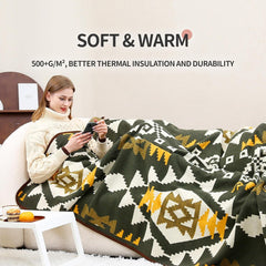 ACUSHLA 200.7X160 Cm, 1.7 Kg, blanket, woolen blanket, warm travel blanket, knitted blanket, decorative, blankets for sofa, chair, sofa, bed, living room, camping, suitable for all seasons Ww203 Beds and Blankets Besuche den ACUSHLA-Store