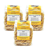 - Paste di Riso Integrale Biologica Italiana Gluten Free, Penne Format - gluten-free pasta, 100% organic whole rice flour, rich in fiber, vegan, pack of 3 packs of 350 g