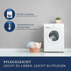 Plapumă Billerbeck Lina Superlight - Plapumă din in - 155 X 220 Cm - Plapumă de vară, plapumă răcoritoare, plapumă ușoară de vară - 70% in, 30% bumbac, alb Plapumi si pilote Naty Shop