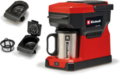 Espressor fără fir Einhell TE-CF 18 Li-Solo Power X-Change (18 V, rezervor de apă de 240 ml, pentru cafea filtrată și capsule de cafea, mâner de transport, incl. cană de cafea cu capac, fără baterie)