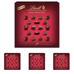 Chocolate - Mini Dark Chocolate Pralines | 90 g | Box with 18 pralines, each in 6 delicious assortments | Chocolate Gift | Chocolate Gift (Pack of 4)