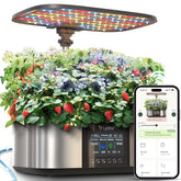 LPH-Max Hydroponic Grow System Kit, 21 Capsules, App and WiFi, Automatically Controlled, Smart Indoor Garden with 36W LED Light, Automatic Drip Watering Kit, Self-Managed Care