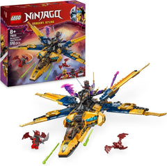 Ras and Arin's LEGO NINJAGO Super Storm Flyer - Toy with drone, shooters, blades and motors - Incl. 3 Ninja Role-Playing Minifigures - Building Set for Boys and Girls 8 Years and Up 71833 Building Sets Besuche den LEGO-Store Default Title