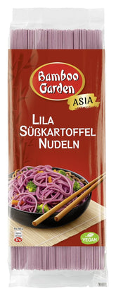 Bamboo Garden - Purple Sweet Potato Noodles | Thin noodles with a mild nutty flavor | Ideal for bowls and salads | Quick to prepare 250 g bag