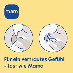 Suzete MAM Air din silicon, pachet de 2, design extra ușor și aerisit, suzetă pentru bebeluși prietenoasă cu dinții, fabricată din silicon special MAM SkinSoft, cu cutie pentru suzetă, 6-16 luni, Ursuleț/Rinocer