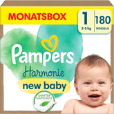 Pampers Harmonie Baby diapers size 1, 180 diapers, 2Kg-5Kg Mother and Child Naty Shop
