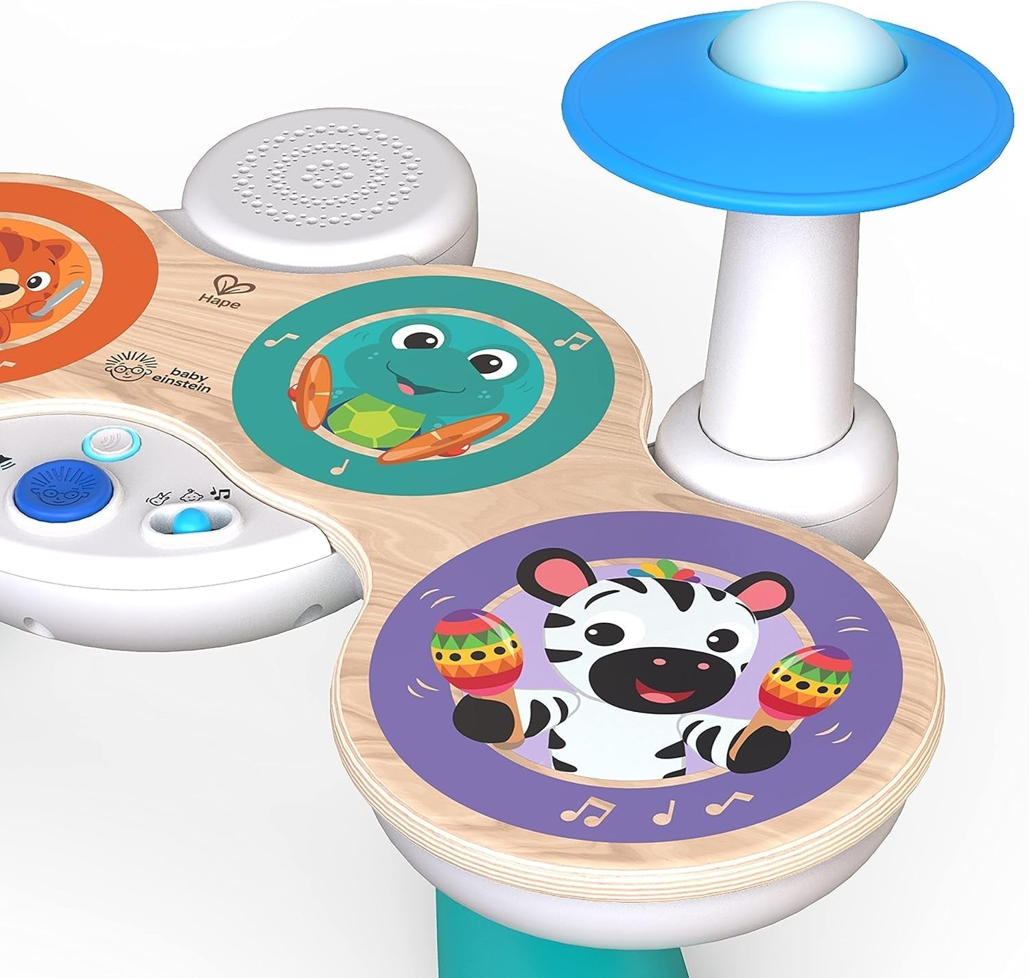 Baby Einstein, Together in Tune, Connected Magic Touch, tobe din lemn, instrumente muzicale, 4 moduri de joc și 10 melodii, control volum, jucărie din lemn pentru copii, de la 12 luni Jucarii Bebe Naty Shop