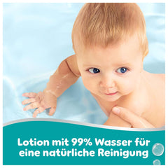 Pampers 99% Water Baby Wipes, 12 Packs of 60 Wipes Each = 720 Baby Wipes, Light Lotion 99% Water