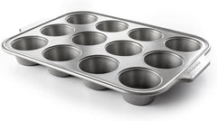 Kitchenaid Aluminized Steel Bakeware Muffin Tray Non-Stick Oven Safe Dishwasher Safe Gray Naty Shop Baking Pans & Trays