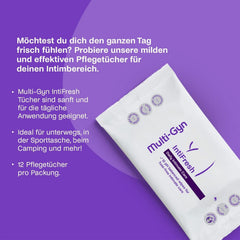 Multi-Gyn Intifresh, șervețele intime pentru uz extern, 12 șervețele umede