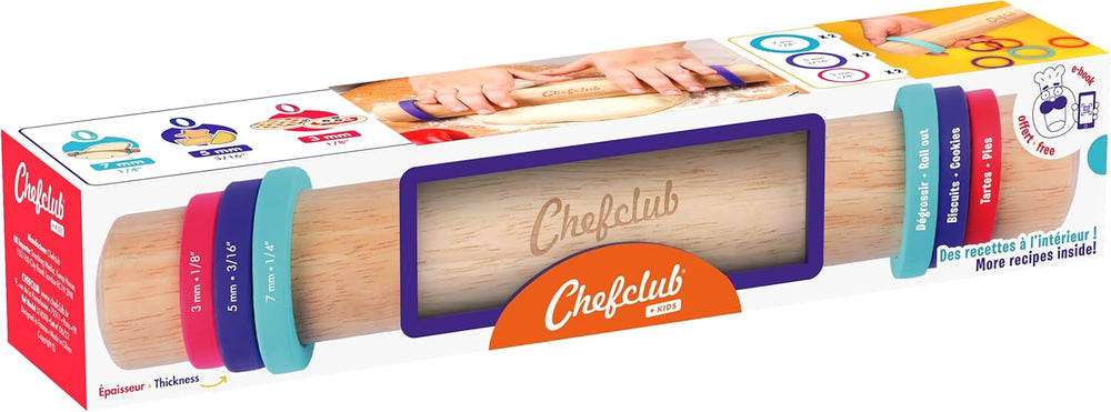 Teigrolle with adjustable rings