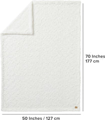 UGG Adalee 10483 Soft Faux Fur Throw Blanket, Reversible, Luxurious, Cosy, Fluffy, Fluffy, Hotel Style, Boho, Home Decoration, Soft, Luxurious, Comfortable Blankets For Couch, 178 X 127 Cm, Paturi si Cuverturi UGG