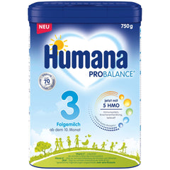Humana 3 Folgemilch Vorteilspack - 4x750g with 5 HMO, Natürliche Abwehrkräfte, Optimal für Babies ab dem 10; month