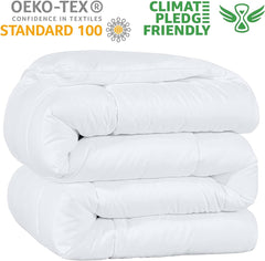 Kingsley Trend Alternative White Down Quilt For All Seasons, All Season, King Size Duvet (2.6 M X 2.3 M), Soft, Machine Washable Duvets and Quilts Naty Shop