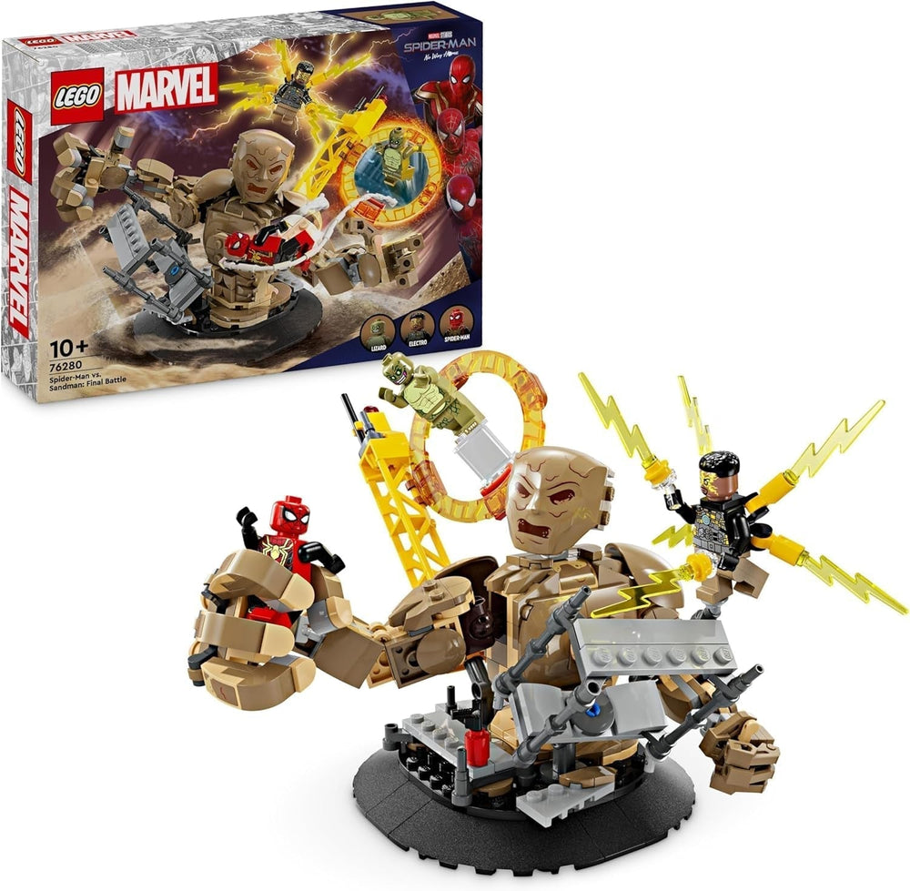 LEGO Marvel Spider-Man Vs. Sandman: Showdown Superhero Toy with Figures Including Lizard and Electro Role-Playing Building Toy Gift for Action Enthusiast Boys and Girls 76280 Building Sets Besuche den LEGO-Store Single