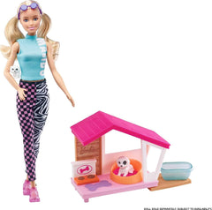 Barbie GRG78 - Mini Playset cu 2 câini, căsuță pentru câini și accesorii, cadou pentru copii de la 3 la 7 ani Papusi Naty Shop