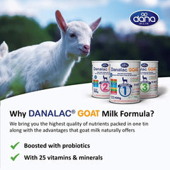 Danalac (Pack of 1) Advanced Goat Milk Formula for Growth 800g Baby Milk Powder Stage 3 for Toddlers and Babies 1-3 Years