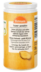 Ostmann Gewürze - Ingwer gemahlen | Nachfüllbare & recyclable Verpackung | 30 g in der Streudose