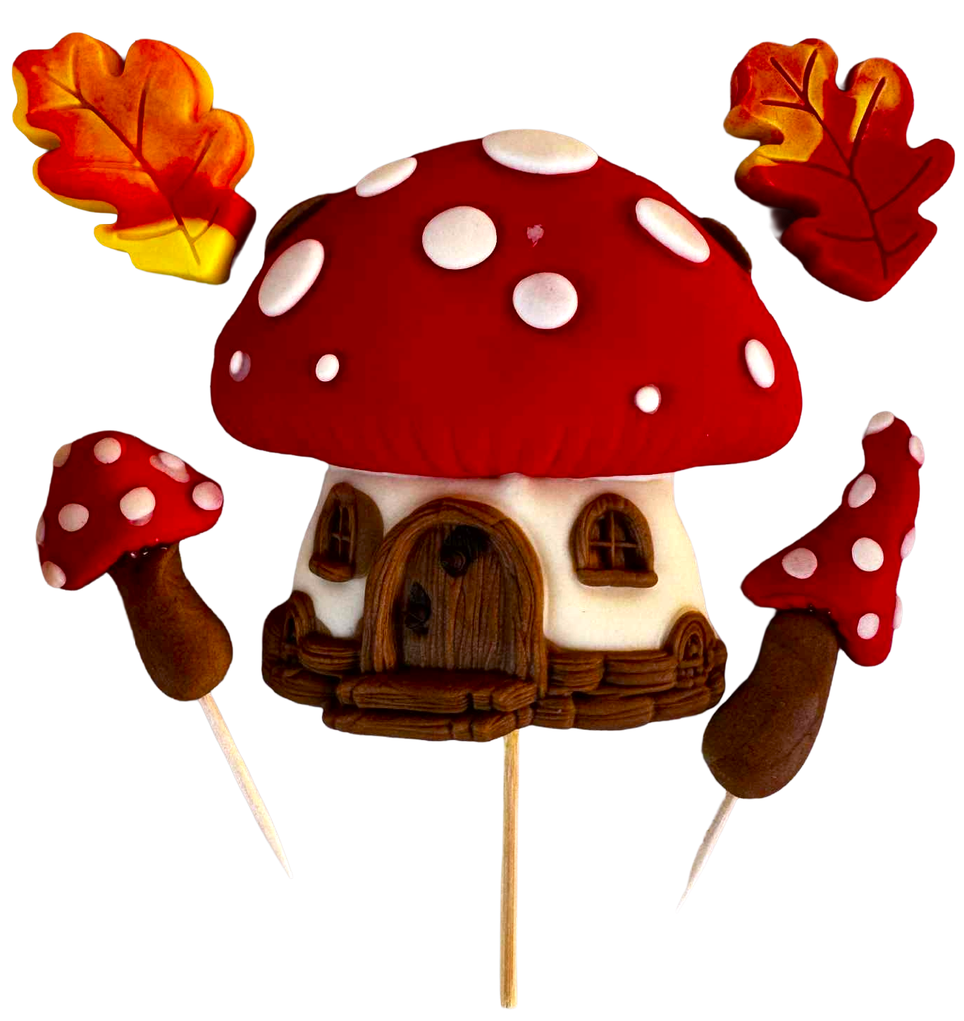 Set of 5 edible decorations, autumn