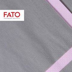 - Șervețele de hârtie de unică folosință, Ideale pentru aperitive și cocktailuri, Pachet de 100 șervețele, Dimensiune 24X24, Pliate 4 ori, 2 straturi, Culoare gri, 100% hârtie din celuloză pură, Certificat Fsc