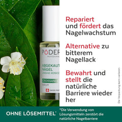 PODERM - STOP NAIL REDNESS - Alternative to Bitter Lacquer - 100% Natural Anti-Stress Care Serum - Activates Growth - Adults/Children - Made in Switzerland