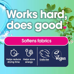 Tumble dryer balls made of new, softer material with variable design. Contains 2 Naty Shop Laundry Detergents