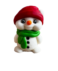 Edible sugar paste decoration, Snowman with green scarf Sugar Paste Decorations Naty Shop