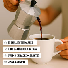 . Colombia Espresso 250 g – Spezialitätenkaffee in Bohnenform (88 SCA-Punkte) – 100 % Arabica – Aromen von Schokolade und Karamell – Perfekt für Espresso – Frisch in Spanien geröstet
